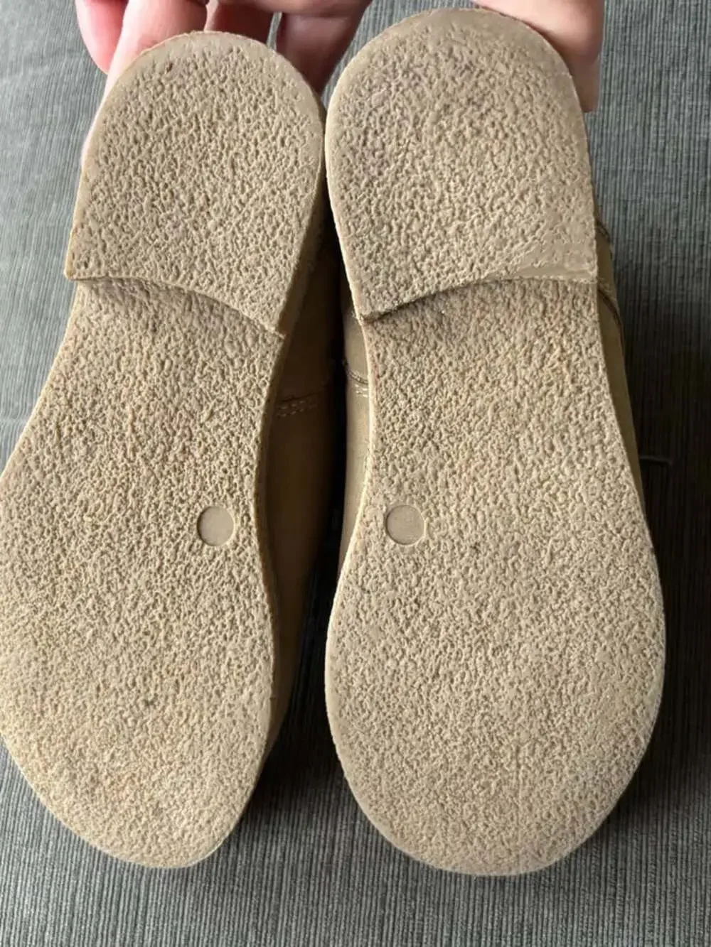 Sonoma Goods for Life Ryder Taupe Faux Suede Chukka Boots Boys Size 1 Med Side Z